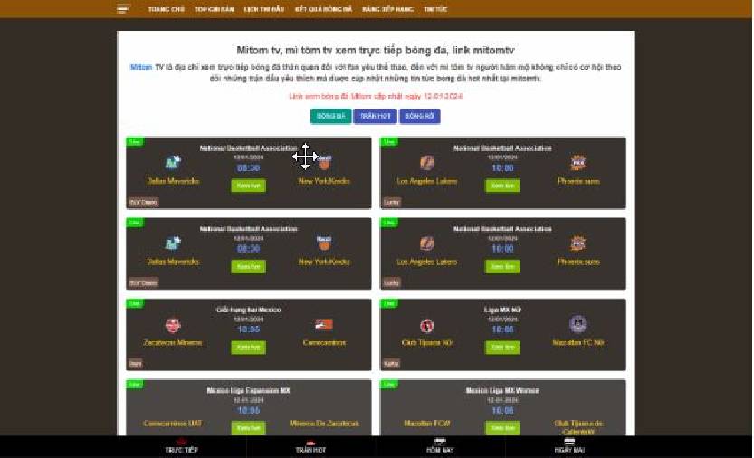 Mitom TV - Trang hàng đầu cung cấp link bóng đá đáng tin cậy