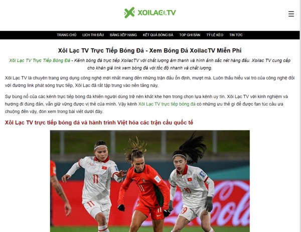 Kênh phát sóng trực tiếp bóng đá hấp dẫn Xoilac TV - Ảnh 1