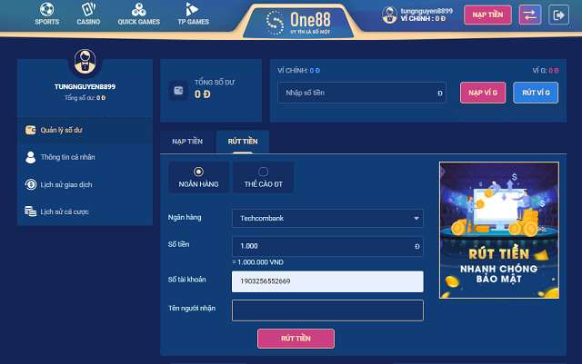 Nhà cái ONE88 - Website cá cược bóng đá, cá độ thể thao uy tín TOP 1 Châu Âu - Ảnh 5