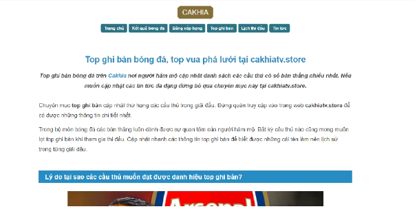 CakhiaTV: Nền tảng bóng đá trực tiếp đa dạng và chất lượng - Ảnh 2