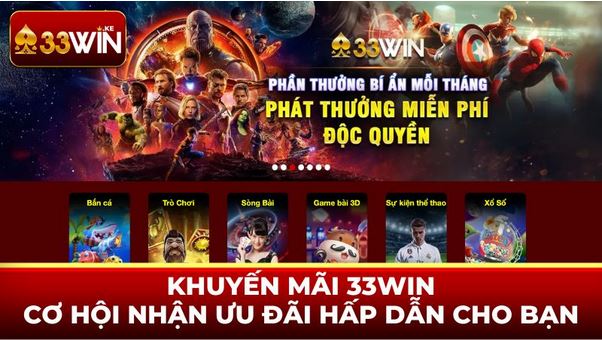 Khuyến Mãi 33WIN - Cơ Hội Nhận Ưu Đãi Hấp Dẫn Cho Bạn - Ảnh 1