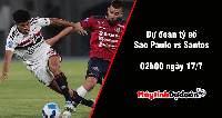 Dự đoán tỷ số Sao Paulo vs Santos, 2h ngày 17/7